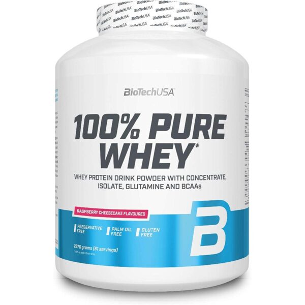 BioTech USA | 100% Pure Whey - 2270g Raspberry Cheesecake