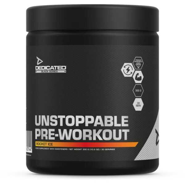 Dedicated Unstoppable Pre-Workout 300g Rocket Ice