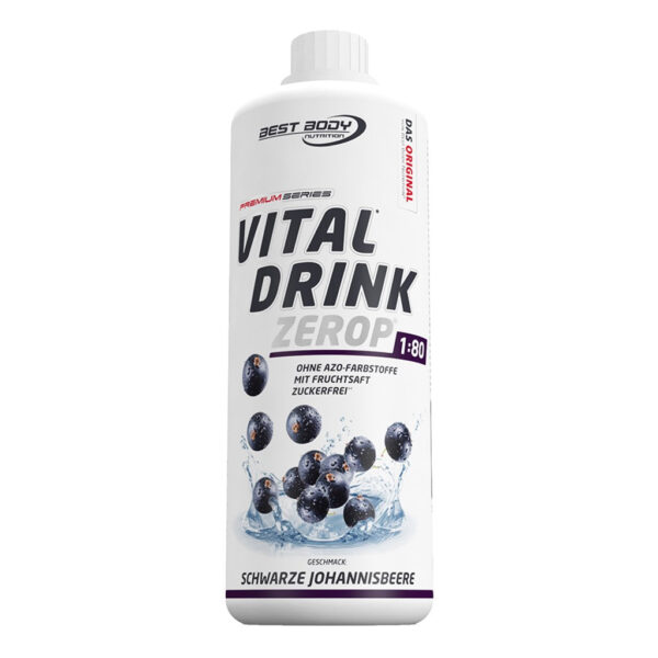 Best Body | Vital Drink 1:80 - 1000ml Schwarze Johannisbeere