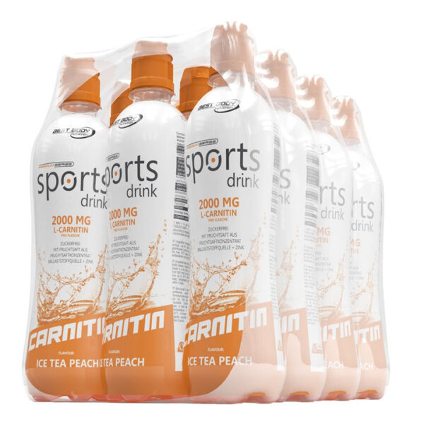 Best Body | Sports Drink mit L-Carnitin - 12x500ml Ice Tea Peach