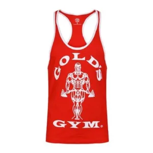 Gold's Gym | Joe Stringer Tank - Rot/Wei?ue XL