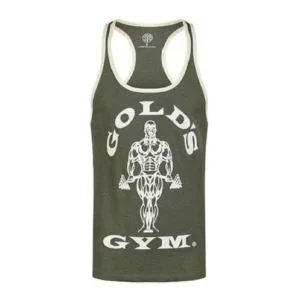 Gold's Gym | Joe Stringer Tank - Army/Cream M