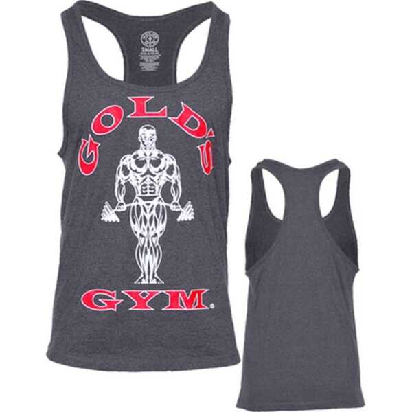 Gold's Gym | Classic Stringer Tank Top - Charcoal/Dunkelgrau XXL