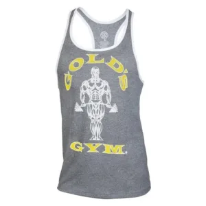 Gold's Gym | Muscle Joe Contrast Stringer Tank - Hellgrau XL