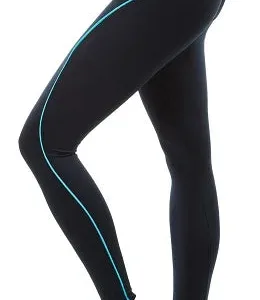 Gold's Gym | Ladies Long Tight Pants - Schwarz/Tuerkis XS