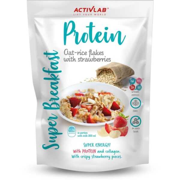 Activlab | Protein Breakfast - 300g Strawberry Reis- & Haferflocken