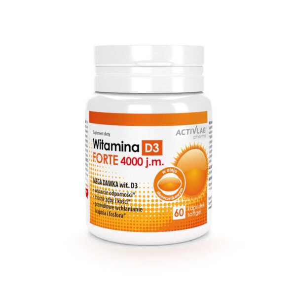 Activlab | Vitamin D3 Forte 4000IE - 60 Kapseln