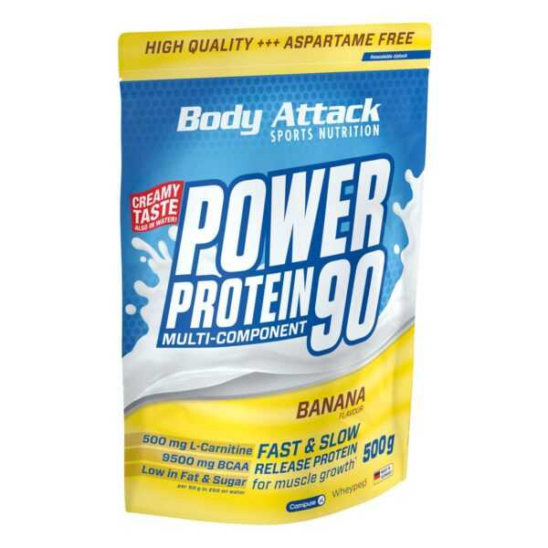 Body Attack Power Protein 90 - 500g Banane Cream