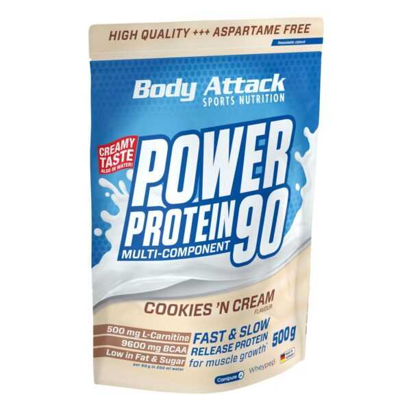 Body Attack Power Protein 90 - 500g Cookies & Cream