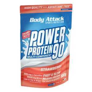 Body Attack Power Protein 90 - 500g Erdbeere