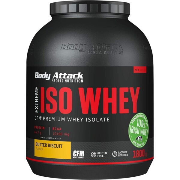 Body Attack | Extreme ISO WHEY - 1800g Butter Biscuit