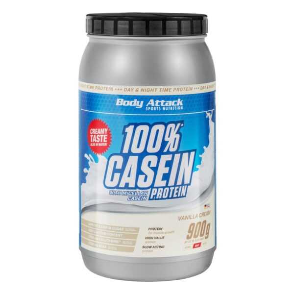 Body Attack | 100% Casein Protein - 900g Vanille Cream