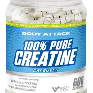 Body Attack | 100% Pure Creatine 600 Kapseln