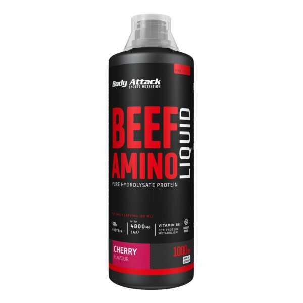 Body Attack | Beef Amino Liquid - 1000ml Cherry