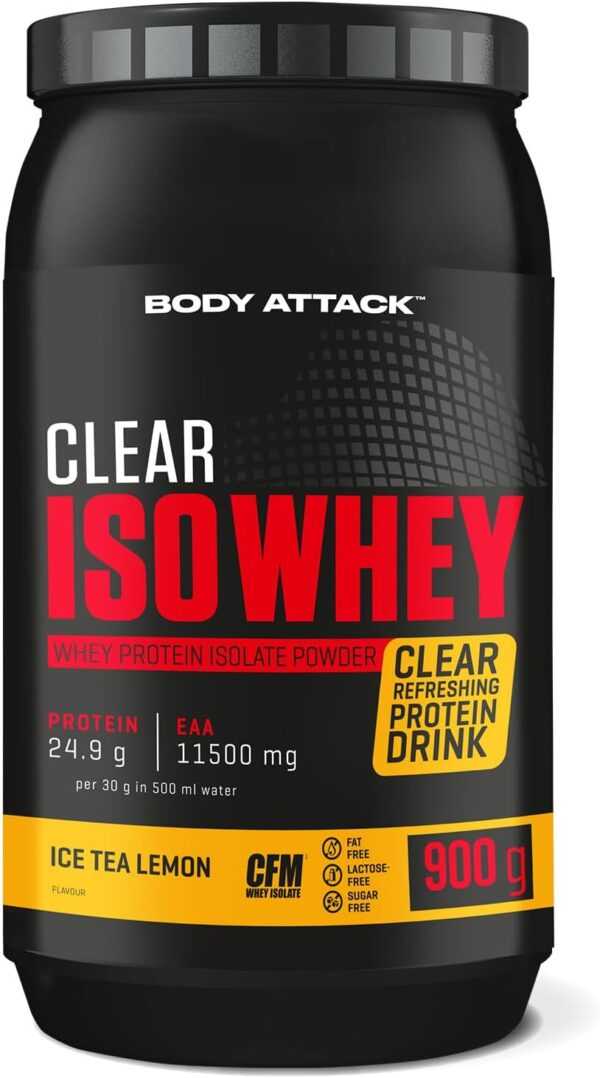 Body Attack | Clear Iso Whey - 900g Ice Tea Lemon