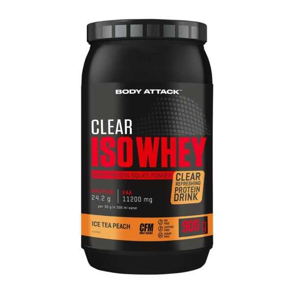 Body Attack | Clear Iso Whey - 900g Ice Tea Peach