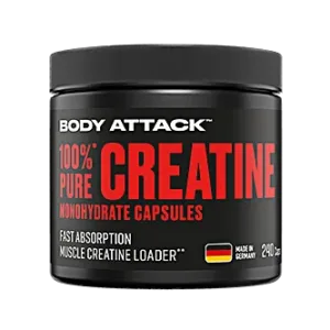 Body Attack | 100% pure Creatine 240 Kapseln