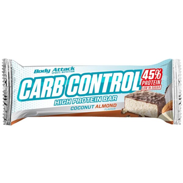 Body Attack Carb Control - Proteinriegel 100g (15 Riegel) Coconut Almond