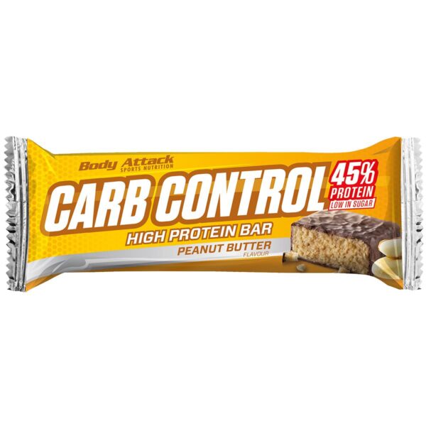 Body Attack Carb Control - Proteinriegel 100g (15 Riegel) Peanut Butter