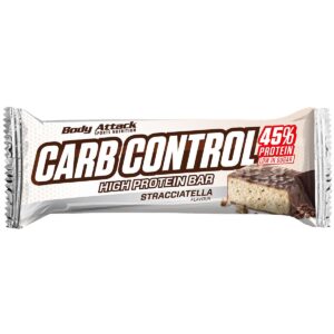 Body Attack Carb Control - Proteinriegel 100g (15 Riegel) Stracciatella