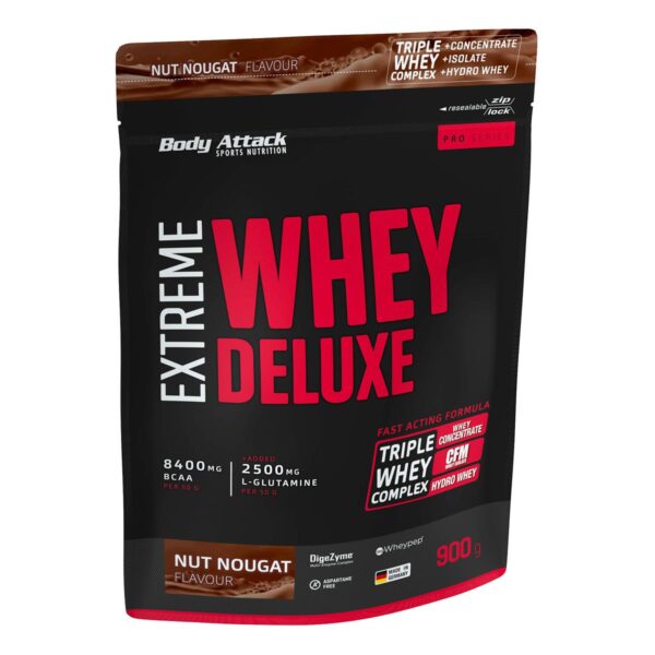 Body Attack Extreme Whey Deluxe - 900g Nut Nougat