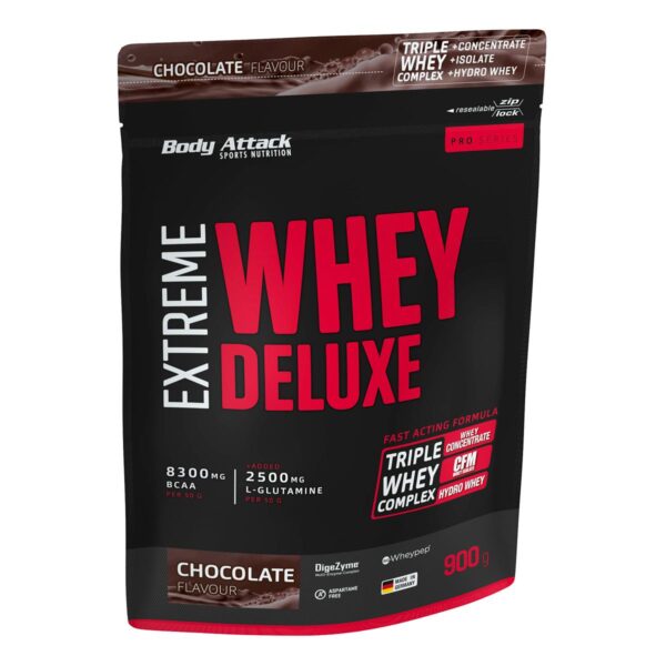 Body Attack Extreme Whey Deluxe - 900g Schokolade