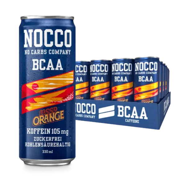 Nocco | BCAA Drink - 24x330ml (inkl. 6aeoe?á Ãà Pfand) Blood Orange Del Sol