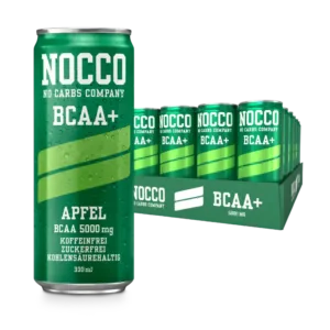 Nocco | BCAA Drink - 24x330ml (inkl. 6aeoe?á Ãà Pfand) Apfel