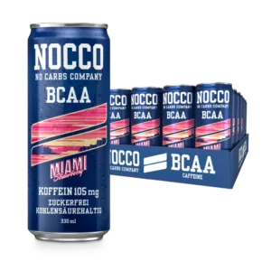 Nocco | BCAA Drink - 24x330ml (inkl. 6aeoe?á Ãà Pfand) Miami - Strawberry