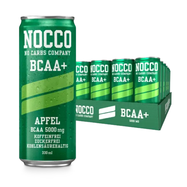 Nocco | BCAA Drink - 24x330ml (inkl. 6aeoe?á Ãà Pfand) Apfel