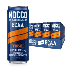 Nocco | BCAA Drink - 24x330ml (inkl. 6aeoe?á Ãà Pfand) Pfirsich