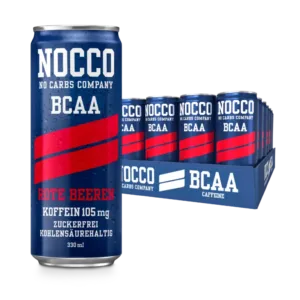 Nocco | BCAA Drink - 24x330ml (inkl. 6aeoe?á Ãà Pfand) Rote Beeren