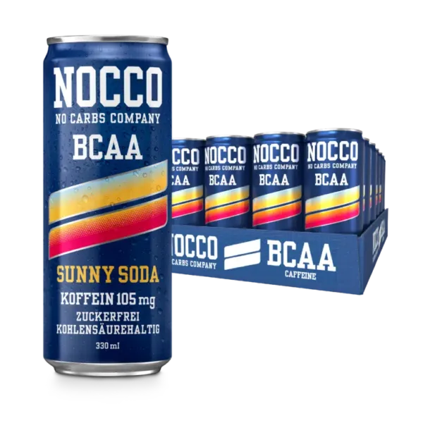 Nocco | BCAA Drink - 24x330ml (inkl. 6aeoe?á Ãà Pfand) Sunny Soda