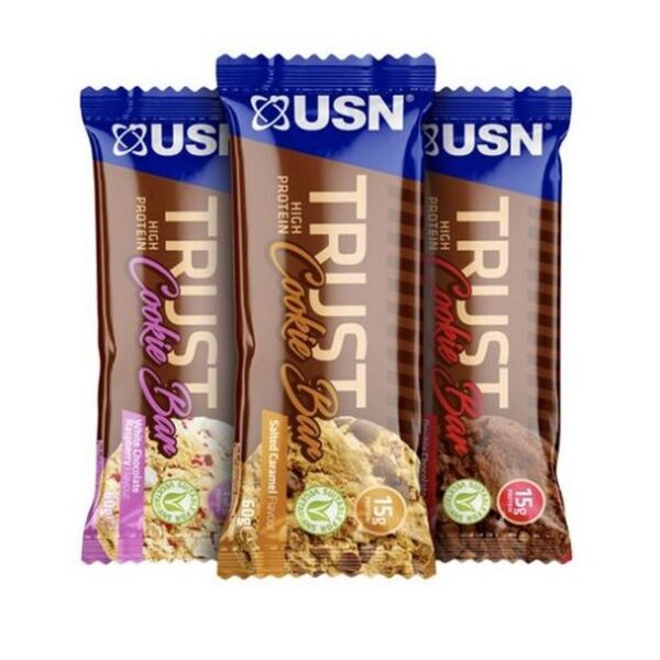 USN Ultimate Sport Nutrition | TRUST Cookie Bar (12x60g) White Chocolate Raspberry