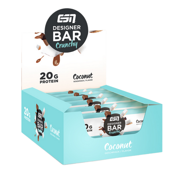 ESN | Designer Bar Crunchy Box (12x60g) Hazelnut Nougat