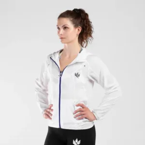 Kingsbox | Womens White Zip-Up M