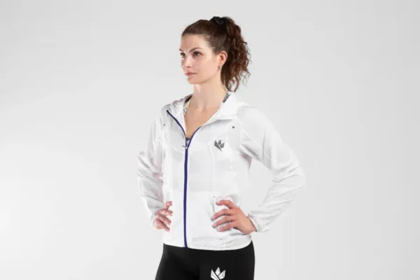 Kingsbox | Womens White Zip-Up M