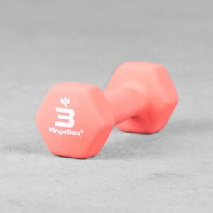 Kingsbox | Vinyl Rubber Dumbbell 3 kg