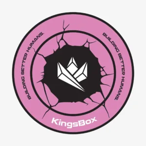 Kingsbox | Wall Ball Target Aufkleber Rosa - Riss